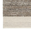 Rusy 8 x 10 Large Area Rug, Handwoven Classic Stripes, Gray Polyester