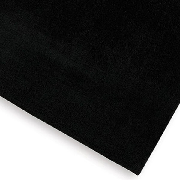 Stebin 8 x 10 Large Area Rug, Shag Style Abstract Design Black Polyester