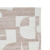Jimmy 5 x 7 Area Rug, Abstract Pattern Polyester, Cotton Back, Beige Brown