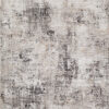 Elanor 5 x 7 Area Rug, Modern Abstract Design, Gray Polyester, Jute Backing