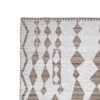 Betty 5 x 7 Area Rug, Geometric Pattern, Beige Brown Polyester, Cotton