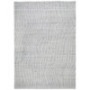 Monty 5 x 7 Area Rug, Abstract Pattern, Gray, Ivory Polyester, Cotton Back