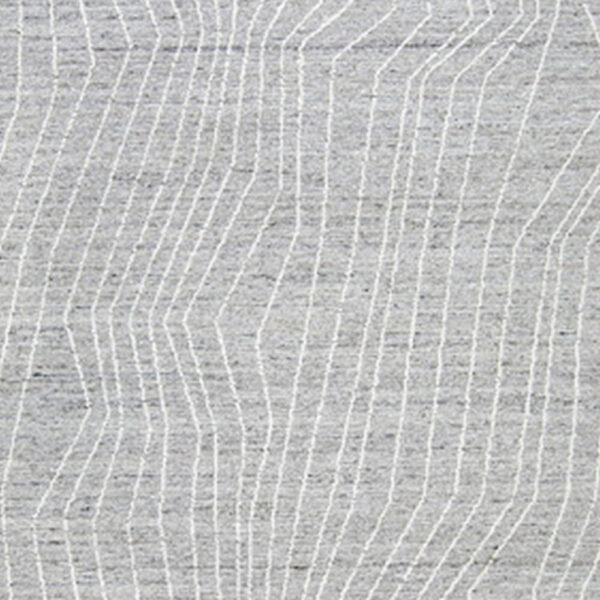 150220266991e0da6abc6.jpeg Veer 8 x 10 Area Rug, Linear Abstract Pattern, Polyester, Wool, Gray, Ivory