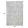 150220266991e0dd4efd9.jpeg Veer 8 x 10 Area Rug, Linear Abstract Pattern, Polyester, Wool, Gray, Ivory