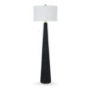 150220266991e176ac6ce.jpeg Boe 69 Inch Floor Lamp, White Drum Shade, Black Tapered Cone Resin Base