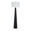 150220266991e178324a8.jpeg Boe 69 Inch Floor Lamp, White Drum Shade, Black Tapered Cone Resin Base