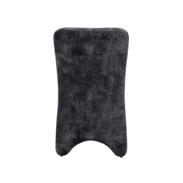 Cid Lou 19 Inch Side Dining Chair Set of 2, Gray Polyester, Panel Frame