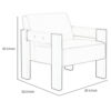 150220266991e251a6689.jpeg Live Accent Chair, Cushioned Seat, White Faux Leather, Espresso Brown Wood