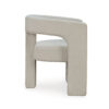 150220266991e2659f702.jpeg Sovi Accent Chair, Cushioned Seating, Barrel Back with Cutout Design, Ivory