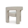 150220266991e26721364.jpeg Sovi Accent Chair, Cushioned Seating, Barrel Back with Cutout Design, Ivory