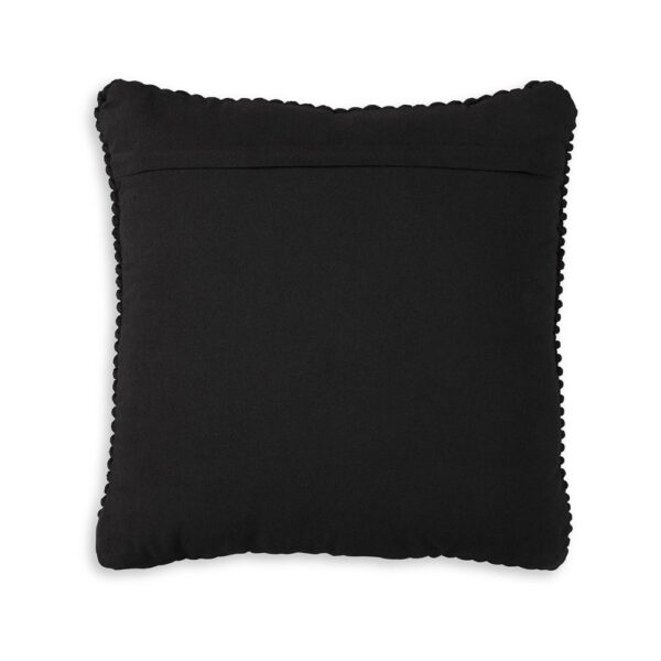 150220266991e28f93740.jpeg Accent Throw Pillow Set of 4, 20 Inch Square, Handwoven Black Cotton