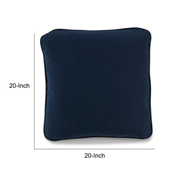150220266991e2c950e69.jpeg Wali Pillow Set of 4, 20 Inch Square, Feather Fill, Velvety Navy Blue