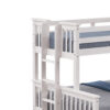 Veran Twin Over Full Bunk Bed, Trundle and 3 Drawers, White Solid Wood