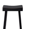 150220266991e4ff02692.jpeg Bianca Counter Stool Set of 2, Saddle Seat, Farmhouses Black Solid Wood