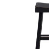 150220266991e501d9475.jpeg Bianca Counter Stool Set of 2, Saddle Seat, Farmhouses Black Solid Wood
