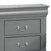 150220266991e5620d079.jpeg Ryla Nightstand, 2 Drawers, Light Gray Solid Wood, Nickel Drop Handles
