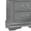 150220266991e56509f4c.jpeg Ryla Nightstand, 2 Drawers, Light Gray Solid Wood, Nickel Drop Handles