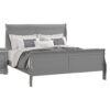 150220266991e57610c08.jpeg Ryla Queen Size Bed, Sleigh Panel Headboard, Classic Light Gray Solid Wood