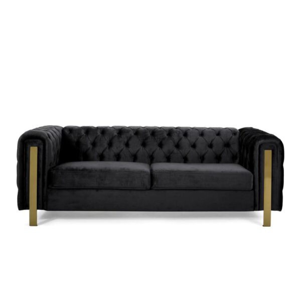 150220266991e58d2ca19.jpeg Nua Sofa, Chesterfield Tufted Black Velvet, 84 Inch, Modern Gold Legs