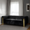 150220266991e5931a218.jpeg Nua Sofa, Chesterfield Tufted Black Velvet, 84 Inch, Modern Gold Legs