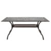 Toni Outdoor Table, 67 Inch Rectangular Top, Lattice Bronze Aluminium