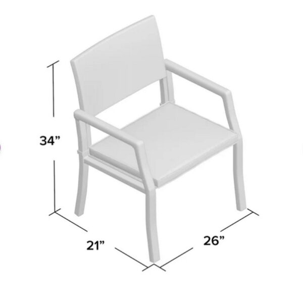 150220266991e66e3e99e.jpeg Roeh Outdoor Dining Chair Set of 2, Contemporary Wicker and Brown Fabric