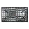 Cay Outdoor Dining Table, 67 Inch Rectangular, Lattice Black Aluminium