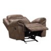 150220266991e69810c62.jpeg Arisa Manual Glider Recliner Chair, Brown Faux Leather, Pillow Arms