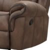 150220266991e699f31ff.jpeg Arisa Manual Glider Recliner Chair, Brown Faux Leather, Pillow Arms