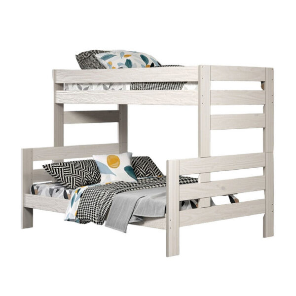150220266991e6b7217ea.jpeg Damie Twin/Full Bunk Bed with Ladder, Brazilian Pine, White Solid Wood