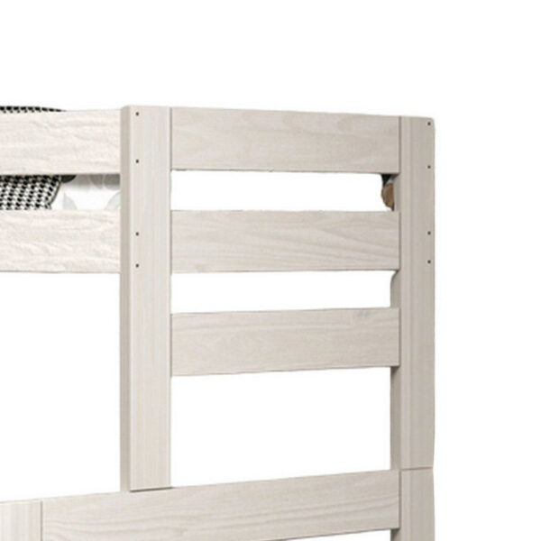 150220266991e6ba47ae9.jpeg Damie Twin/Full Bunk Bed with Ladder, Brazilian Pine, White Solid Wood