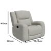 150220266991e6e6d97a2.jpeg Gira Manual Recliner Chair with Contour Armrest, Wood Frame, Beige Fabric