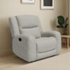 150220266991e6e86727b.jpeg Gira Manual Recliner Chair with Contour Armrest, Wood Frame, Beige Fabric