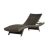 Mach Chaise Lounger, Dark Brown Rattan Wicker Frame, Outdoor, 79 Inch