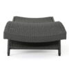 Mach Chaise Lounger, Dark Gray Rattan Wicker Frame, Outdoor, 79 Inch