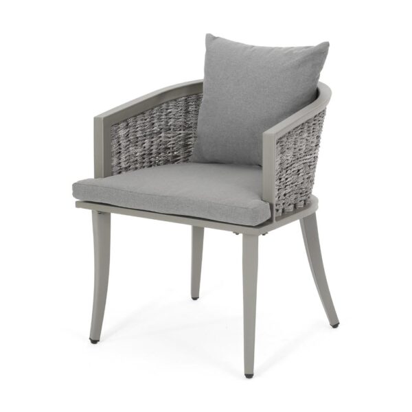 150220266991e796a7cbb.jpeg Ruble Accent Chair Set of 2, Gray Waterproof Fabric, Outdoor Rattan, Iron