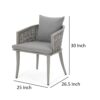150220266991e79b3af4b.jpeg Ruble Accent Chair Set of 2, Gray Waterproof Fabric, Outdoor Rattan, Iron