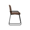 150220266991e7aeef3af.jpeg Suze Counter Height Chair, Arched Back, Black, Cognac Brown Faux Leather