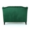 150220266991e7dc4a08f.jpeg Lanny Loveseat Settee, Wingback Bench 50 Inch Wood, Tufted Green Velvet