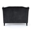 150220266991e7e6759b3.jpeg Lanny Loveseat Settee, Wingback Bench 50 Inch Wood, Tufted Black Velvet