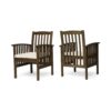 150220266991e8021309e.jpeg Gerry Dining Chair, Outdoor Traditional Slatted Gray Acacia Wood, Cream