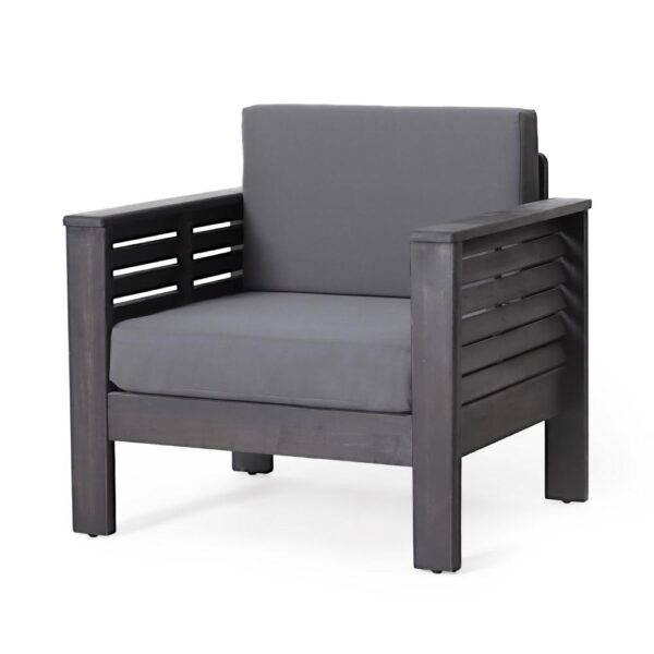 150220266991e83926063.jpeg Quim Outdoor Club Chair, Shutter Slat Panel, Gray Acacia Wood, Gray Fabric