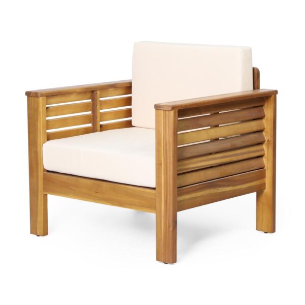 150220266991e846c5ab8.jpeg Quim Outdoor Club Chair, Shutter Slat Panel, Brown Acacia Wood, Beige