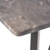 Bar Height Table, Laminate Paladina Marble Top, 42 Inch, Rubberwood, Black
