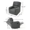150220266991e897eddcb.jpeg Zune Manual Glider Recliner Chair, Swivel Ergonomic Design, Charcoal Gray