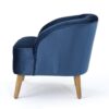 150220266991e9a9c6932.jpeg Shale Accent Chair, Navy Blue Velvet, Curved Backrest, Brown Wood Legs