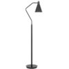 Sty 63 Inch Task Floor Lamp, Swivel Gray Shade, Angled Thin Metal Pole