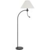 150220266991ea503560f.jpeg Ashy 68 Inch Floor Lamp, Gooseneck LED, White Shade, Brass Arc Pole