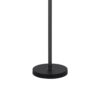 Loga 56 Inch Floor Lamp with Adjustable Cage Style Shade, Black Iron