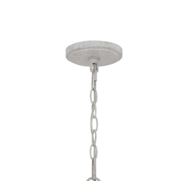 150220266991eb048e922.jpeg Baty Chandelier, 3 Light Rustic Rattan, Round White Metal 18 Inch